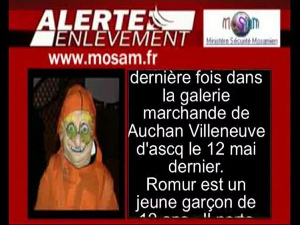 PARODIE ALERTE ENLEVEMENT