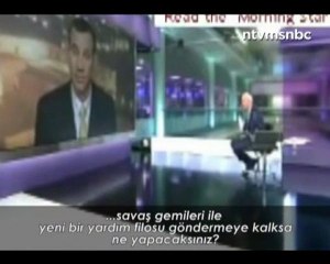 İngiliz sunucu İsrail sözcüsünü terletti