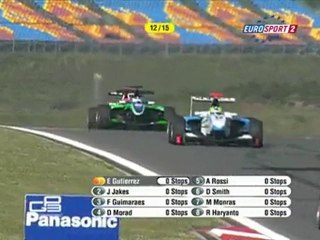 Mid race battle GP3.2010.Round02.Turkey.Race1