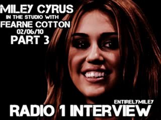 Miley Cyrus' BBC Radio 1 interview [PART 3]