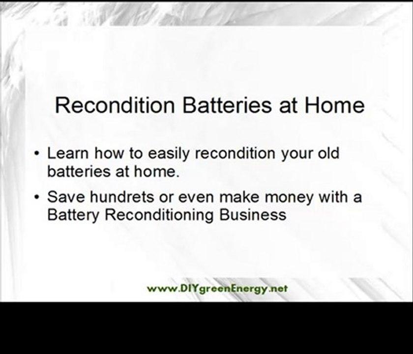 Battery Recondition Guide