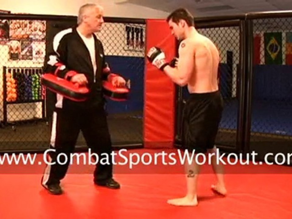Thai Pad Roundhouse - Combat Sports Workout