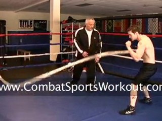 Battling Rope Exercise For Crossing Arm