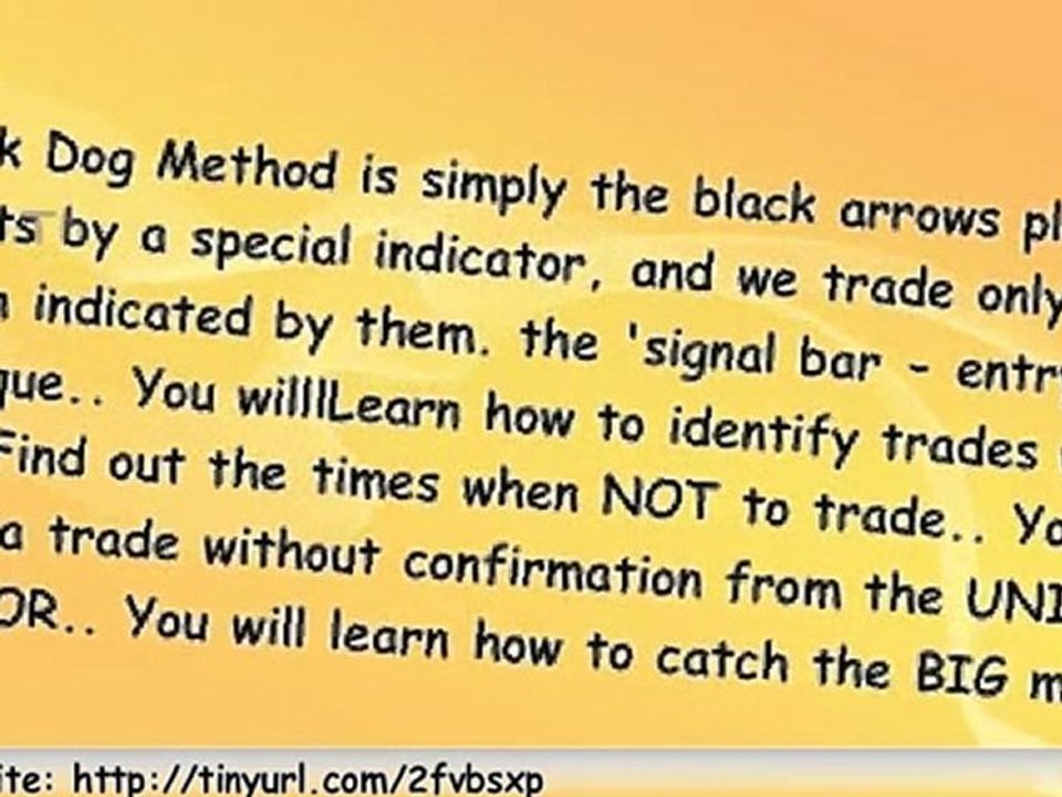 THE Forex BLACK DOG METHOD