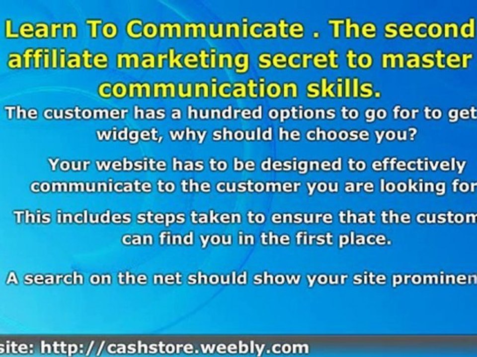 Affiliate Marketing Secrets