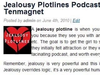 Jealousy Plotlines Cajun, Love Systems Dating