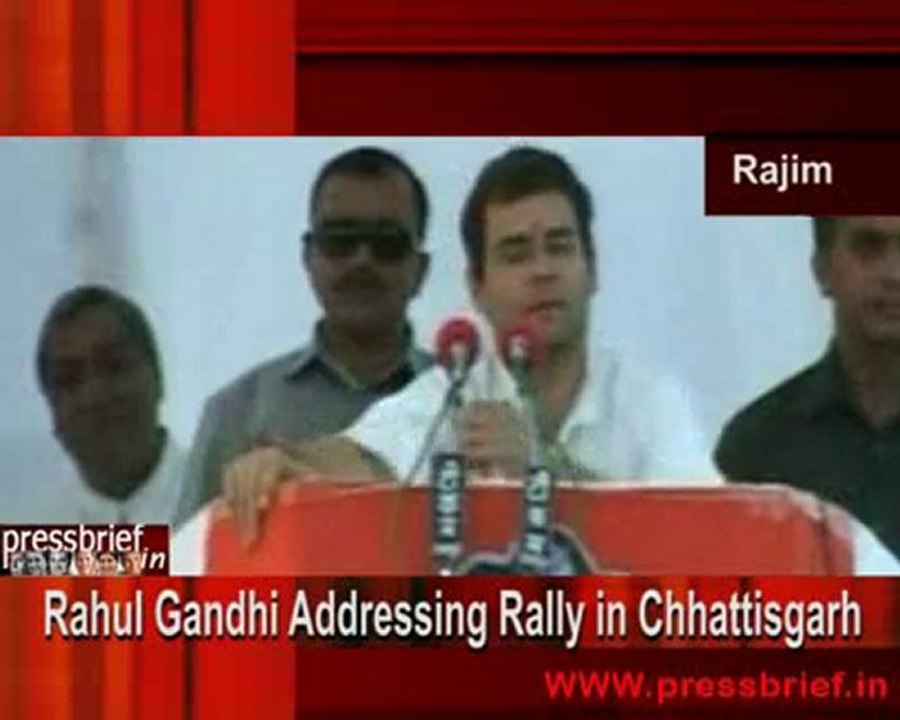 Congress General Secretary Rahul Gandhi in Chattisgarh