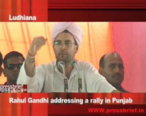 Rahul Gandhi addressing a rally in Punjab_9th-may-2009