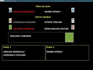 Tirage au sort. Europa Cup Roller Soccer 2010