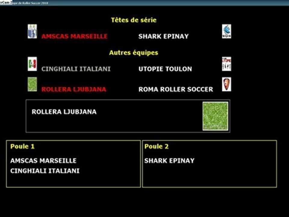 Tirage au sort. Europa Cup Roller Soccer 2010