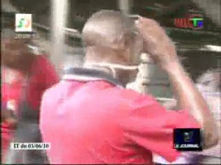 Désinfection du marché Ounzé dans le 5ème arrondissement