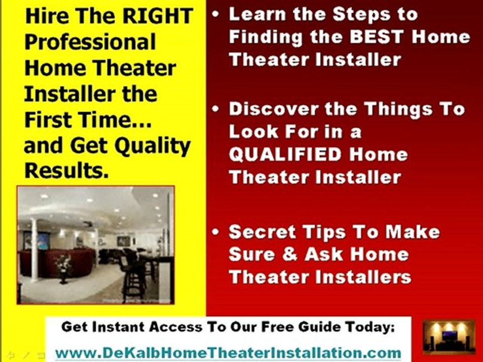 Home Theater Installer in DeKalb IL | Install Home Theater