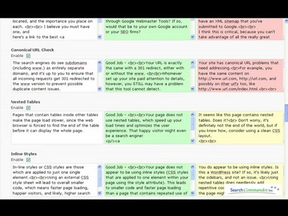 SEO Review Plugin Back End