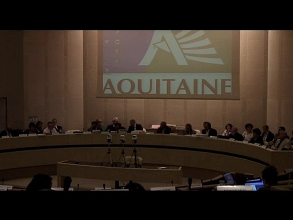 "Dans le port" Extrait Conseil Régional Aquitaine juin 2009
