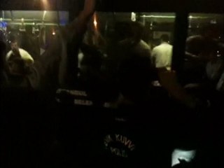 International activists are being hailed by the crowd