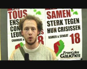 Front des Gauches : Antoine Streulens, 11ème suppléant à Bxl