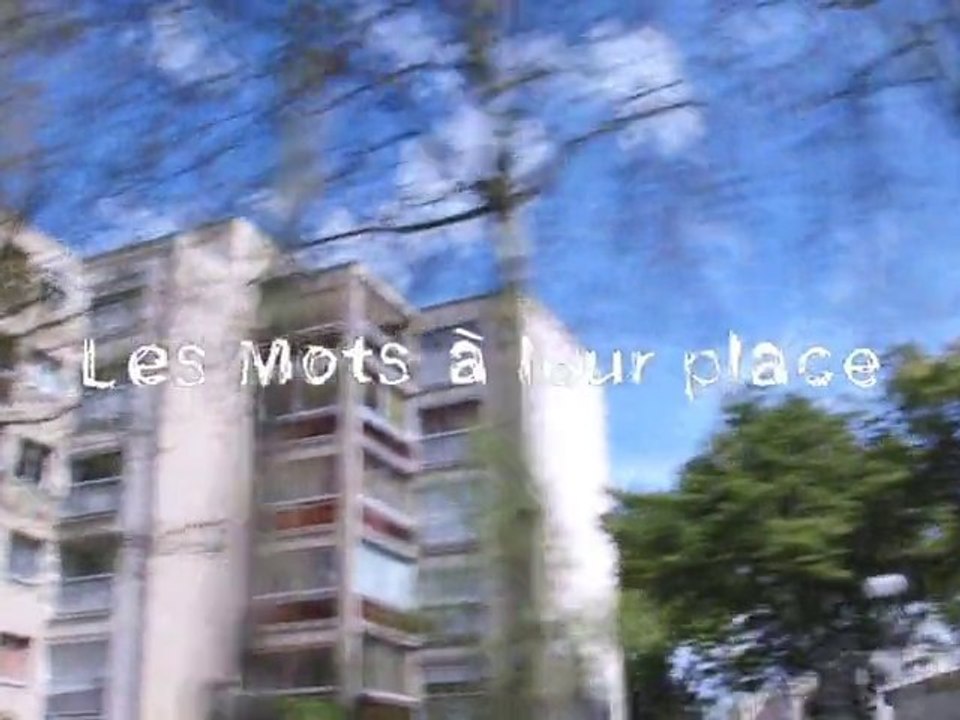 Les mots à leur place 1 - version longue