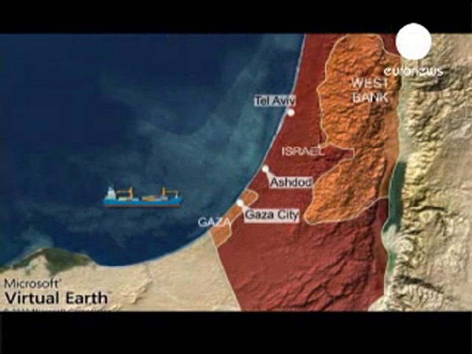 Le bateau irlandais  abordé par la marine israélienne