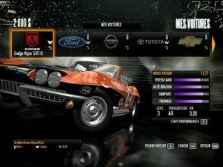 Mon garage dans Need for Speed : SHIFT