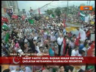 İsrail Vahşetine İsyan Mitingi-Numan Kurtulmuş