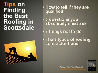 Roofing in Scottsdale AZ [Don't Get Ripped Off] Free Roofin