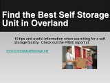 Overland Self Storage Facility Storage Units Mini Boat RV