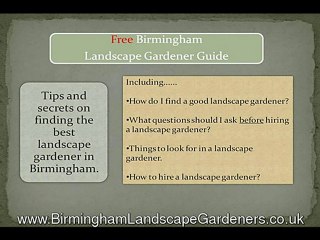 Landscape Gardeners in Birmingham – Birmingham Landscape