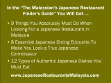 Looking for Japanese Restaurants in Petaling Jaya?