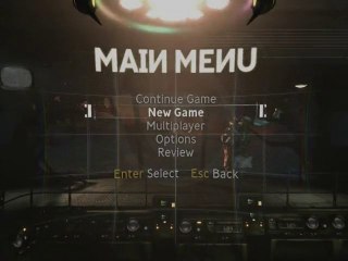 Singularity - Aperçu des menus