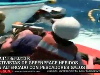 Pescadores franceses hieren a 20 activistas de Greenpeace