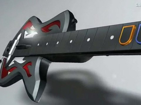 Nouvelle guitare pour Guitar Hero : Warriors of Rock