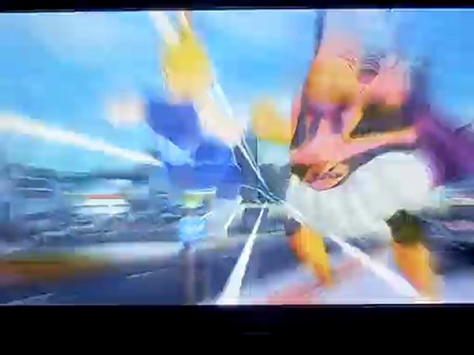 080 dragon ball raging blast .  majin vegeta vs boubou