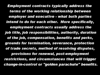 Employment Contracts - Hornberger Management