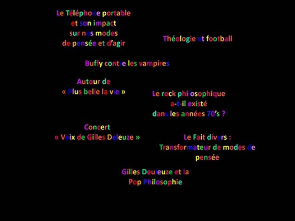 Semaine de la Pop Philosophie saison 2