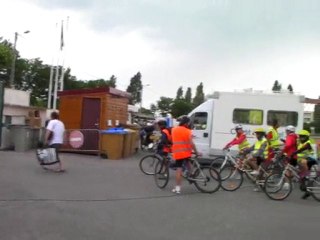 La traversée de la Drôme à vélo à Guillermoz