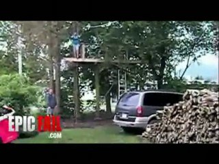 Homemade Zip Line Fail