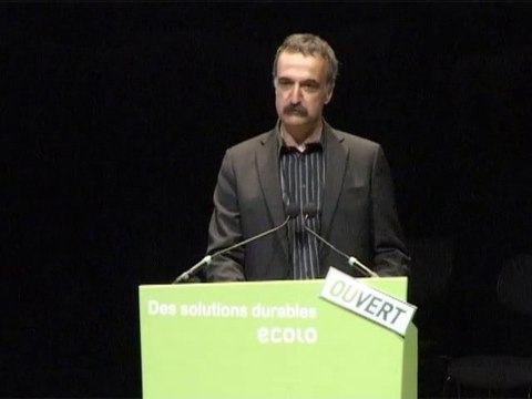 Olivier Deleuze au meeting d'Ecolo le 6 juin 2010
