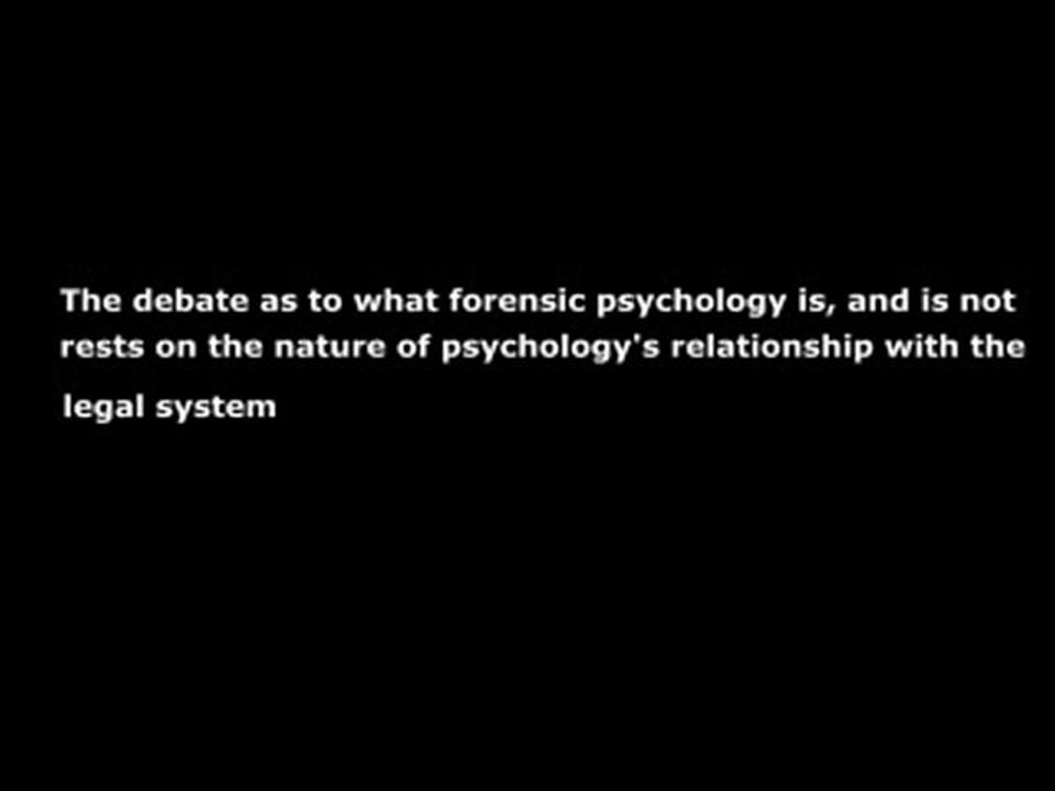 Forensic Psychology