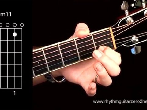 Learn Am 11 - Guitar Chord Instructions