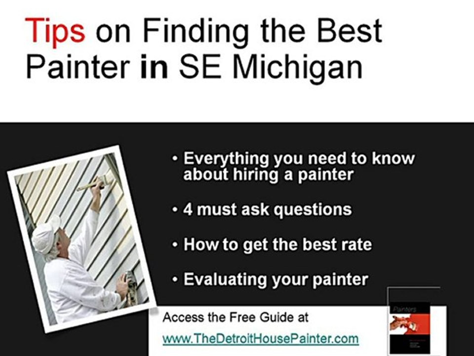 Best Detroit House Painter, Don't get ripped off by bad pai