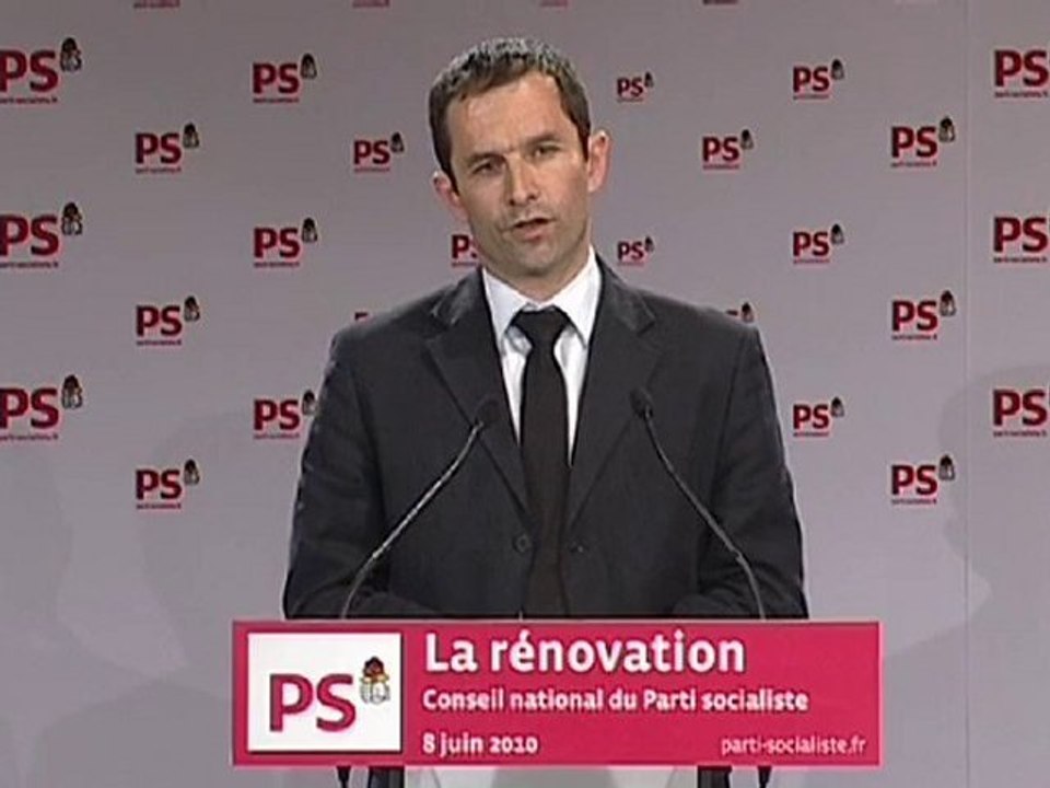 Discours de Benoît Hamon  au conseil national