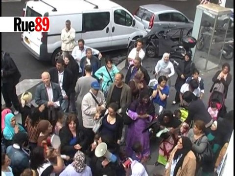 Manifestation du Collectif des Mal-Logés en Colère