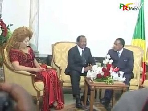 Le Président SASSOU N'GUESSO accueille S.H.M. Paul BIYA