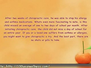 chicago Chiropractor Helps Asthma and Allergies www.100yearw