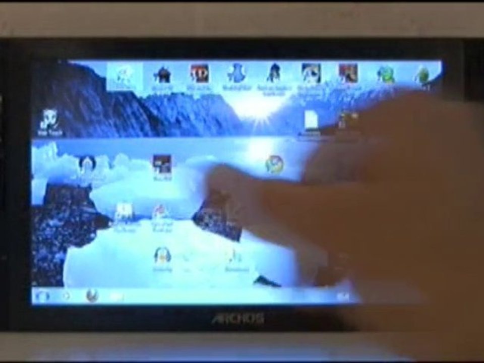 Archos 9 : Picasa, Audacity et BumpTop