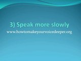 Deeper Voice-How To Make Your Voice Deeper