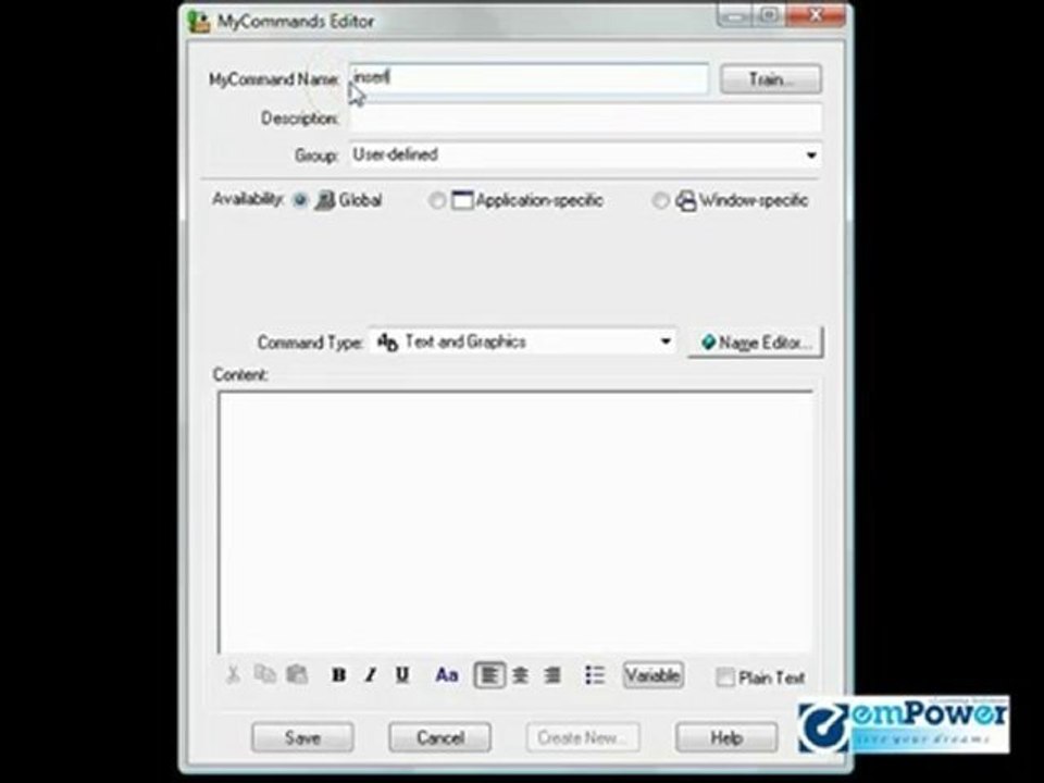 Dragon Naturally Speaking Training - Creating Custom Command