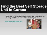 Corona Self Storage Facility Storage Units Mini Storage Boa