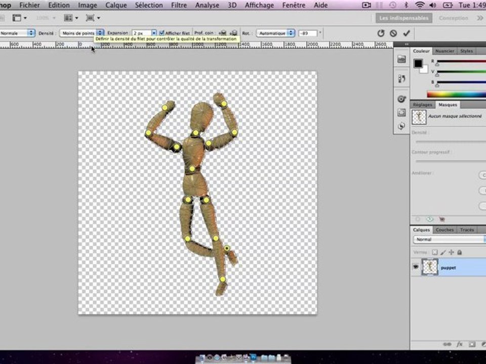 [Photoshop CS5] Déformation de la Marionnette