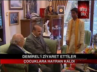 6 Öğrenciler Demirel ziyaretinde 8.Türkçe Olimpiyatı